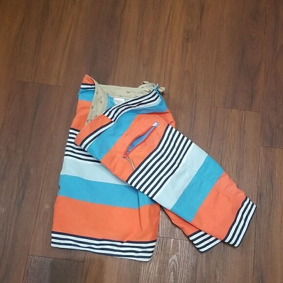 Patagonia Stripped Board Shorts Size 33 100% Nylon Beach Pool Lake Swim Water - Picture 5 of 5